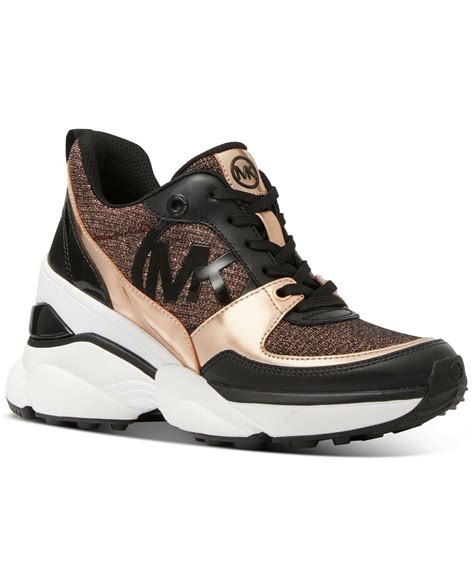 michael kors schoentjes|Michael Kors rose gold trainers.